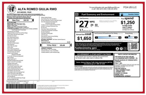 2019 Alfa Romeo Giulia Base