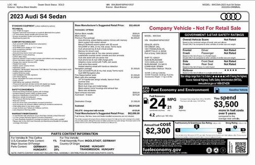 2023 Audi S4 3.0T Premium Plus