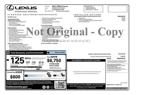 2024 Lexus RZ 300e 300E