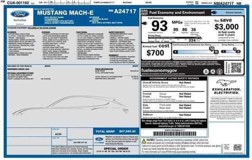 Shadow Black 2022 Ford Mustang Mach-E Select