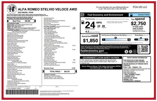 2022 Alfa Romeo Stelvio Veloce