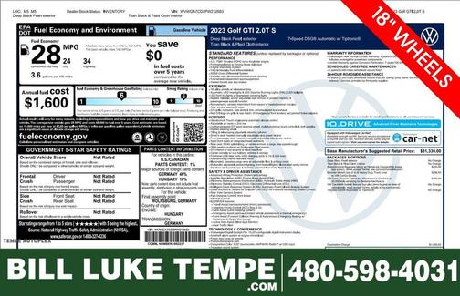 2023 Volkswagen Golf GTI 2.0T S