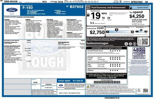 Oxford White 2025 Ford F-150 Lariat