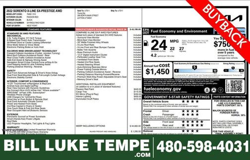 2022 Kia Sorento SX Prestige