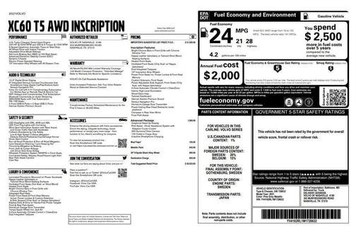 2021 Volvo XC60 T5 Inscription