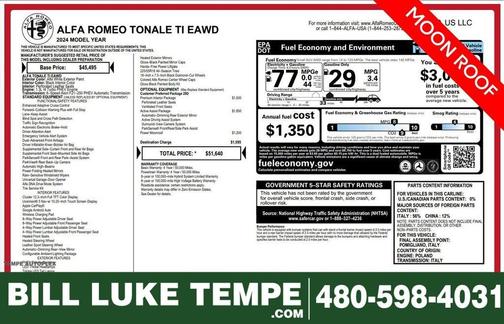 Alfa White 2024 Alfa Romeo Tonale Ti