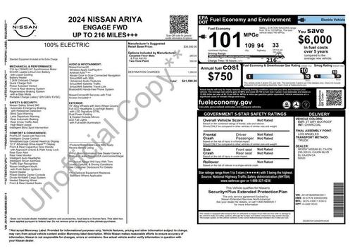 2t Gry Blk Roof 2024 Nissan ARIYA ENGAGE