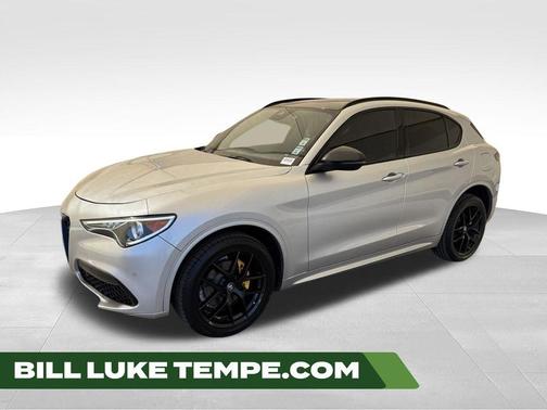 Silverstone Gray Metallic 2021 Alfa Romeo Stelvio Ti Sport