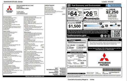 2024 Mitsubishi Outlander PHEV SEL