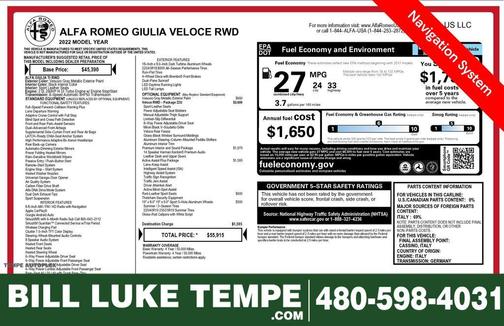 2022 Alfa Romeo Giulia Veloce