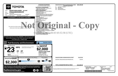 2025 Toyota Grand Highlander LE