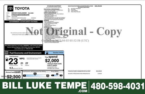 2025 Toyota Grand Highlander LE