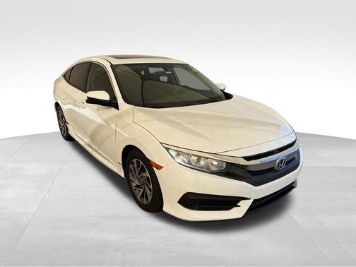 White Orchid Pearl 2018 Honda Civic EX