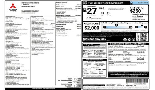 2024 Mitsubishi Outlander SE