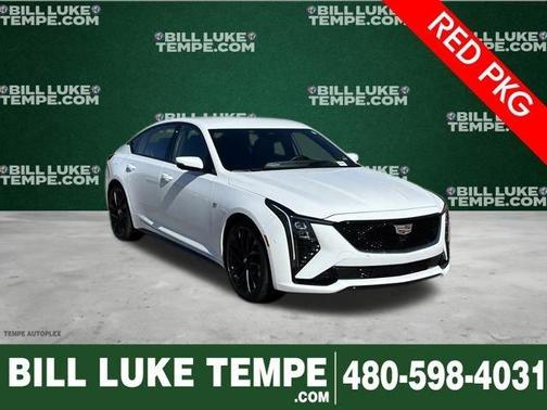 Summit White 2025 Cadillac CT5 Sport RWD