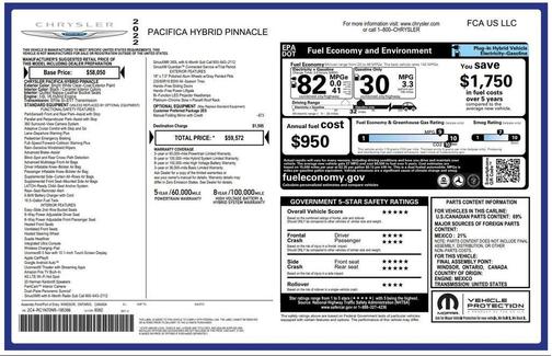2022 Chrysler Pacifica Hybrid Pinnacle