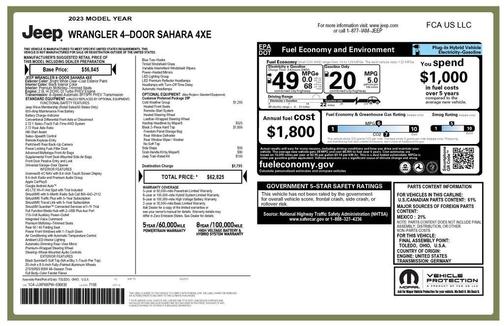 2023 Jeep Wrangler 4xe Sahara