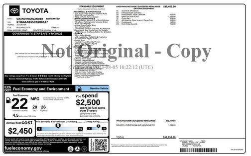 2024 Toyota Grand Highlander LIMITED