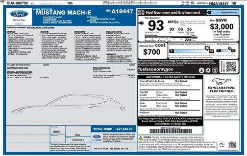 Grabber Blue 2022 Ford Mustang Mach-E Select