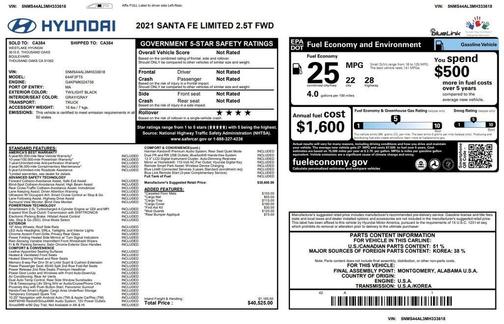 2021 Hyundai SANTA FE Limited