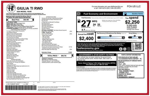 2024 Alfa Romeo Giulia Ti