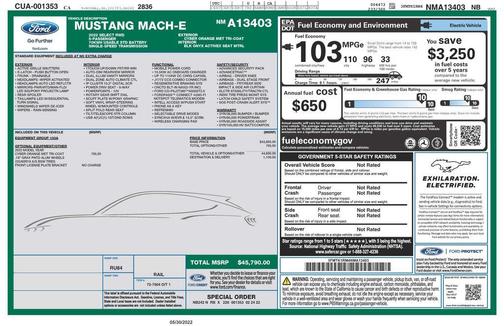 2022 Ford Mustang Mach-E Select