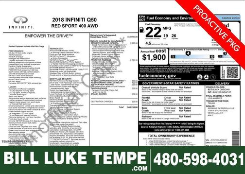 2018 INFINITI Q50 3.0t Red Sport 400