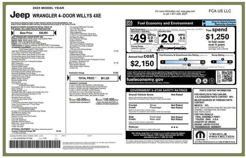 2025 Jeep Wrangler 4xe Sport