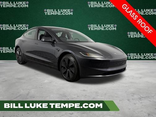 Stealth Gray 2025 Tesla Model 3 Long Range