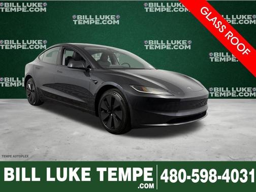 Stealth Gray 2025 Tesla Model 3 Long Range