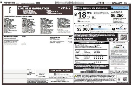 Infinite Black Metallic 2024 Lincoln Navigator Reserve