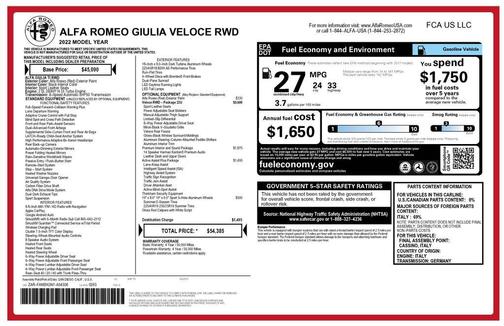 2022 Alfa Romeo Giulia Veloce