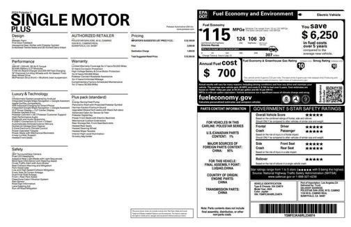 2024 Polestar 2 Long Range Single Motor