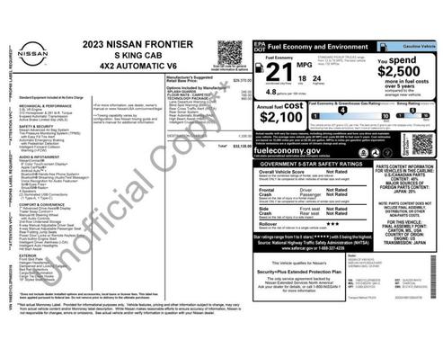2023 Nissan Frontier S