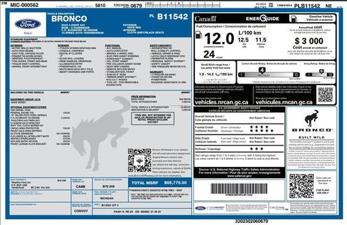 2023 Ford Bronco Black Diamond