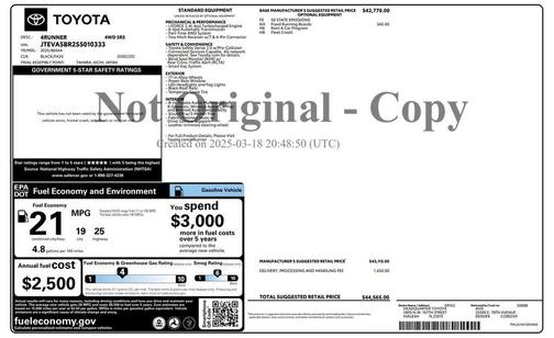 2025 Toyota 4Runner SR5