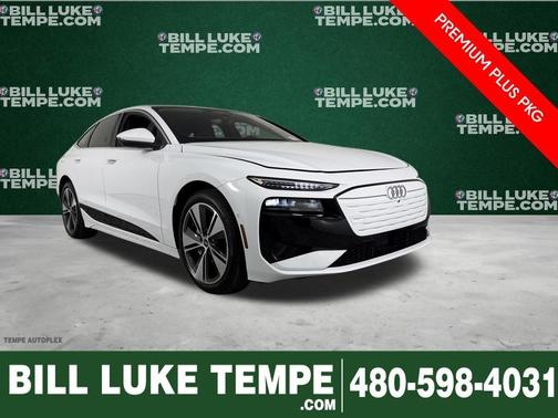 Glacier White Metallic 2025 Audi A6 e-tron Premium