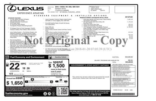 2018 Lexus RX 350L Premium