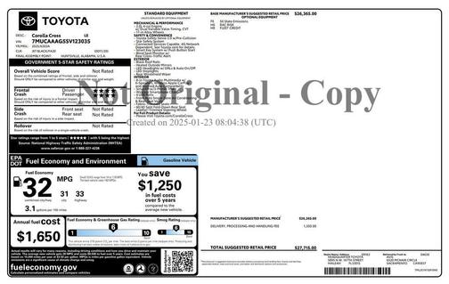 2025 Toyota Corolla Cross LE