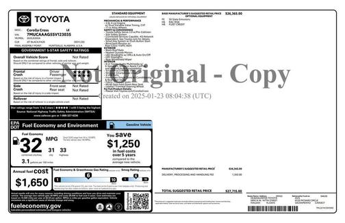 2025 Toyota Corolla Cross LE