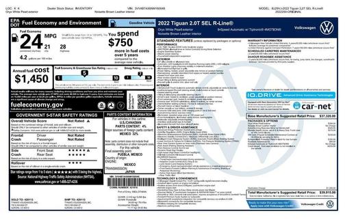2022 Volkswagen Tiguan 2.0T SEL R-Line