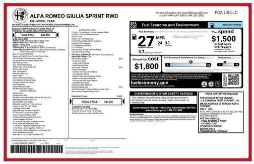 2021 Alfa Romeo Giulia Base