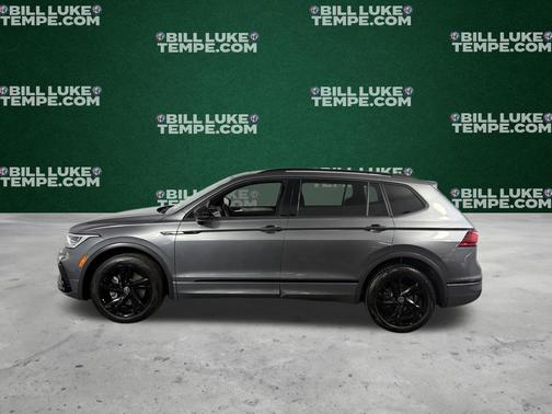 Platinum Gray Metallic 2023 Volkswagen Tiguan 2.0T SE R-Line Black