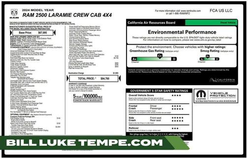 Bright White Clearcoat 2024 RAM 2500 Laramie