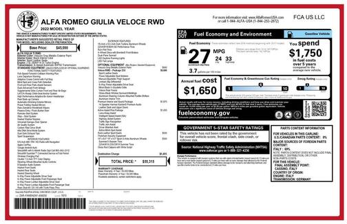 2022 Alfa Romeo Giulia Veloce