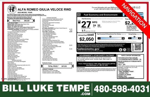 Rosso 2023 Alfa Romeo Giulia Veloce