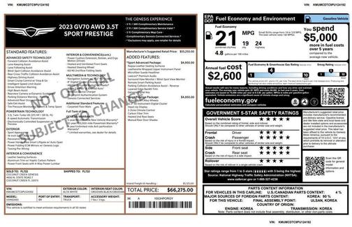 2023 Genesis GV70 3.5T Sport