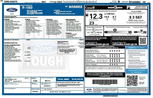 Star White 2024 Ford F-150 Platinum