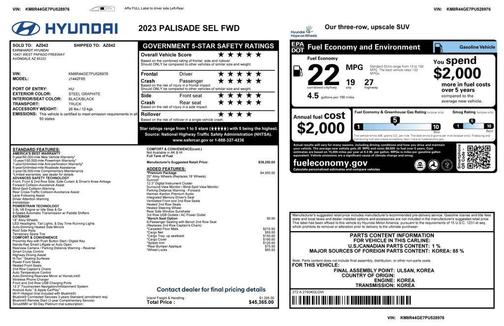 2023 Hyundai PALISADE SEL