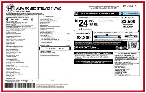Rosso 2023 Alfa Romeo Stelvio Ti